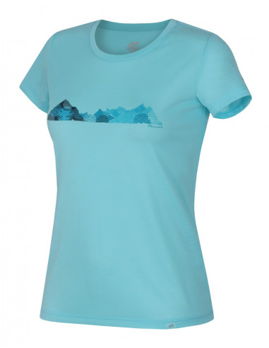 Ladies t-shirt Corey Aqua splash
