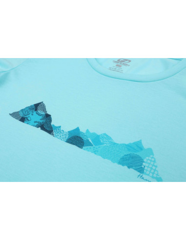 Ladies t-shirt Corey Aqua splash