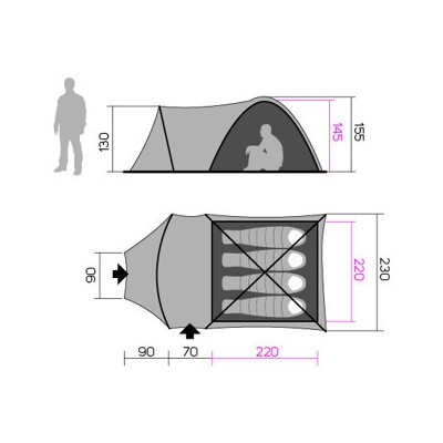 Tent Atol 4 capulet olive 2