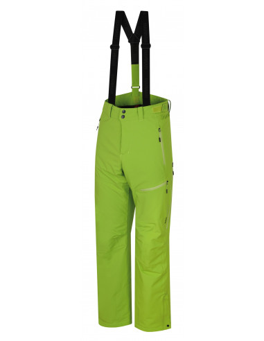 Men's skiing pants AMMAR lime green