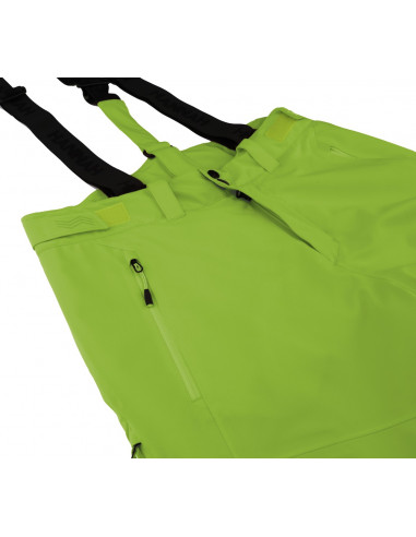 Men's skiing pants AMMAR lime green