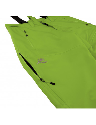 Men's skiing pants AMMAR lime green