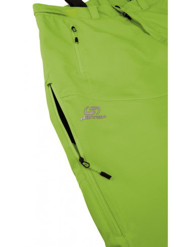 Men's skiing pants AMMAR lime green