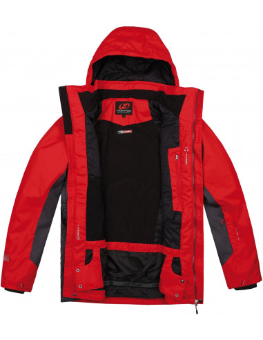 Men's jacket JURGEN racing red/anthracite
