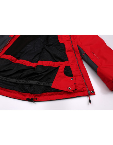 Men's jacket JURGEN racing red/anthracite