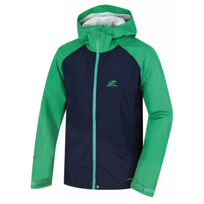 Men's jacket Haken Black iris/bright green
